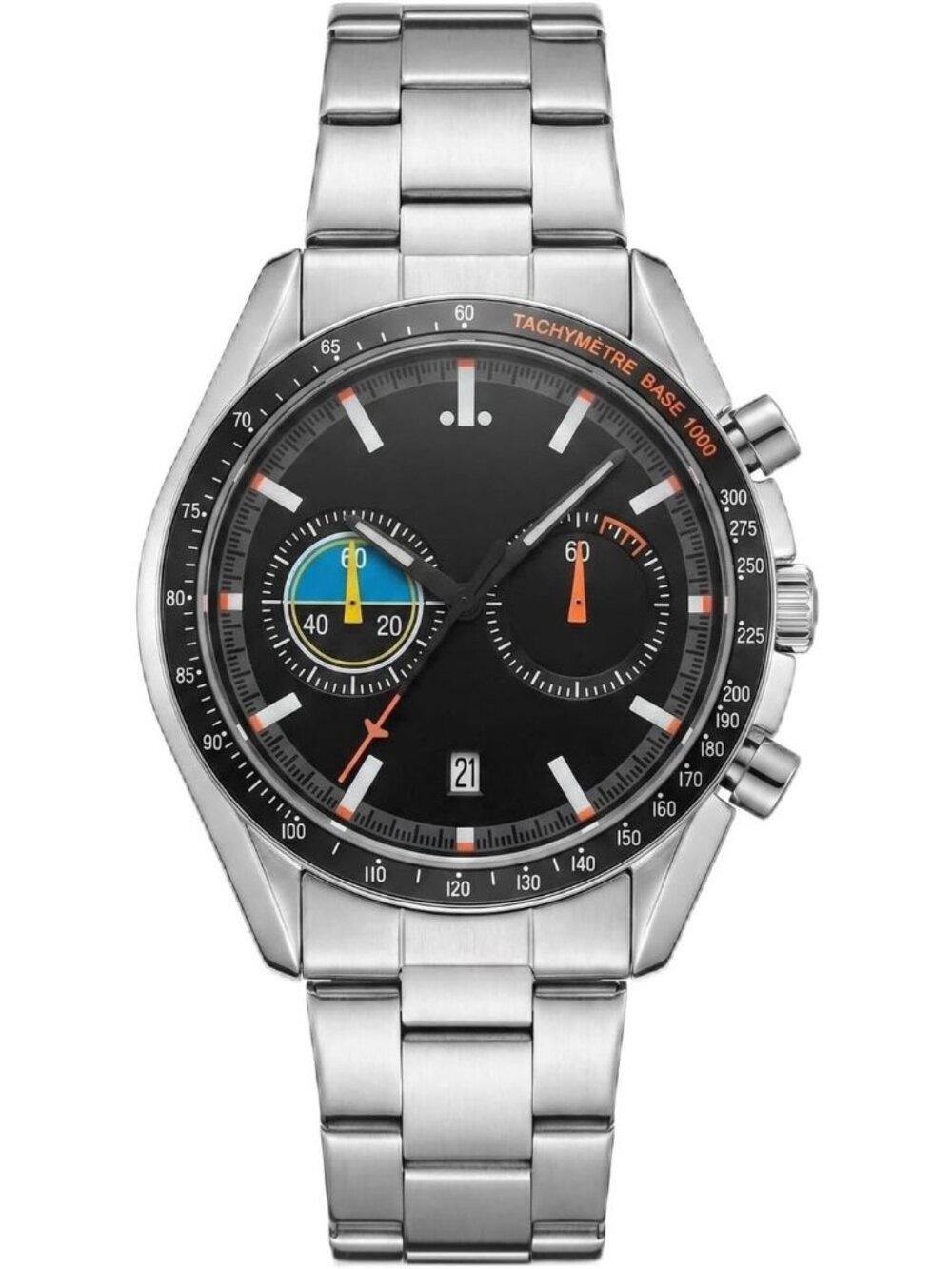 Men's Black Chronograph Classics Waterproof Sport Casual Business Wrist Watch